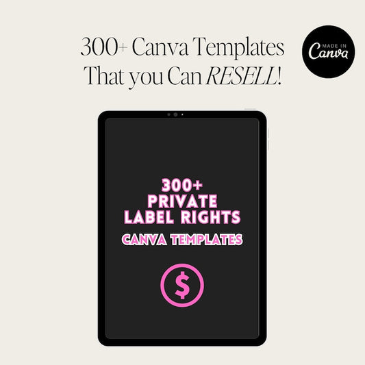 300+ PLR Canva Templates To Use & Resell